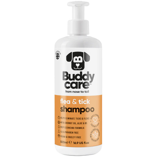 Buddycare Dog Shampoo Flea & Tick Shampoo 500ml