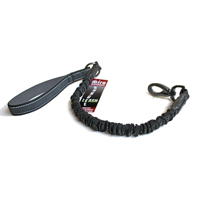 Miro & Makauri Anti Shock Bungee Black Dog Lead 75cm