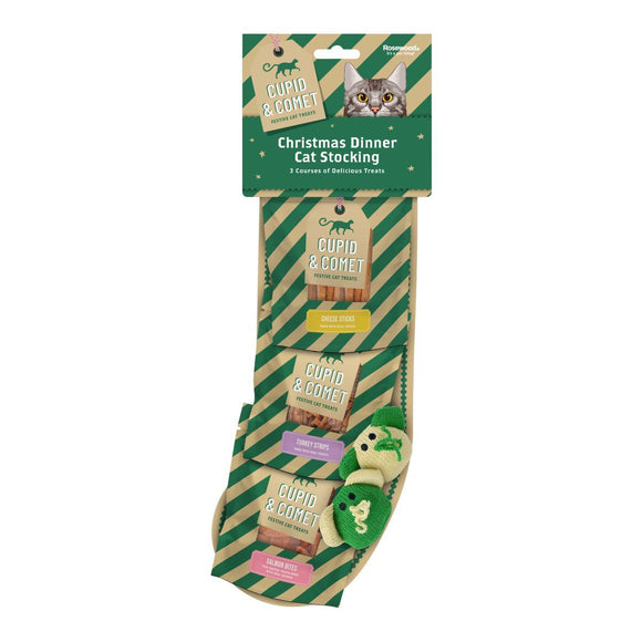 ROSEWOOD CHRISTMAS CAT TOY STOCKING