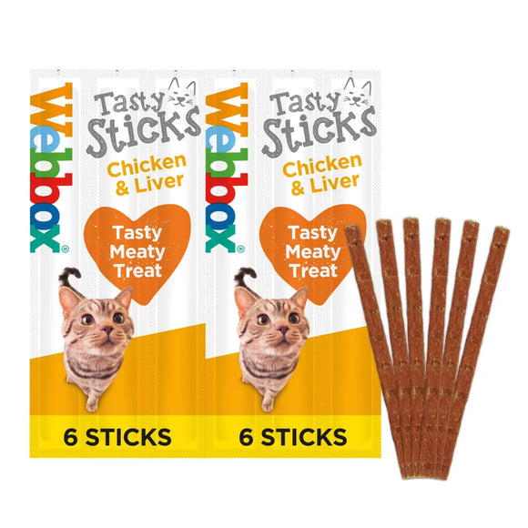 Webbox  Cat Sticks Chicken/Liver 6Stk