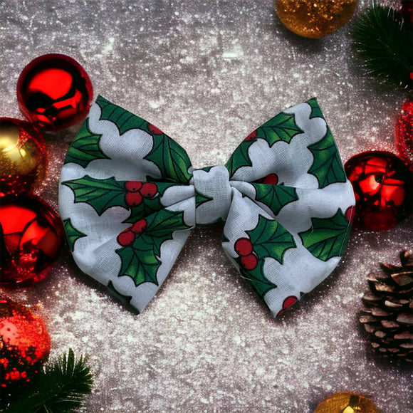 Berts Bows Christmas Holly Bow