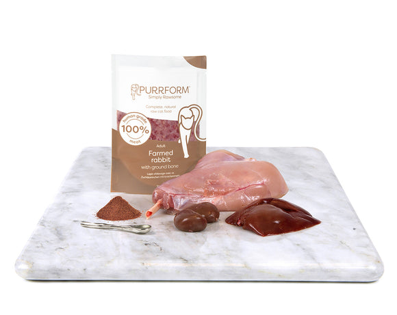Purrform Farmed Rabbit with Ground Bone 6x70g