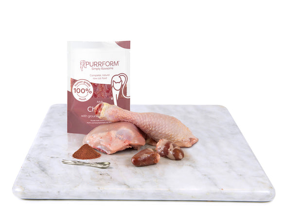 Purrform Chicken & Ground Bone with Heart 6x70g