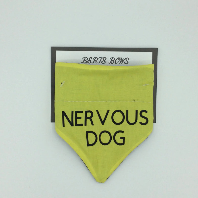 Berts Bows Nervous Dog Bandana