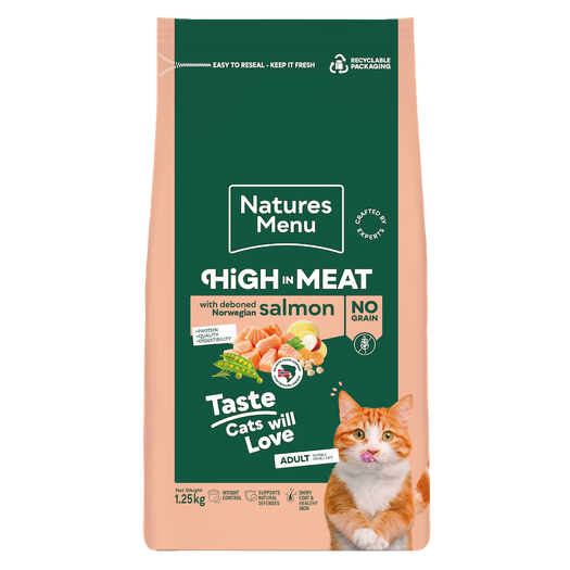 Natures Menu High Meat Grain Free Salmon Cat 1.25kg