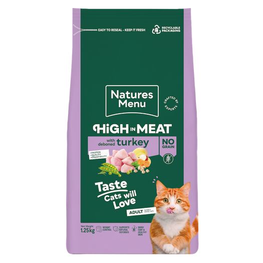 Natures Menu High Meat Grain Free Turkey Cat 1.25kg
