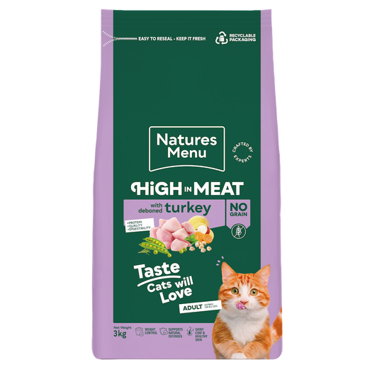 Natures Menu High Meat Grain Free Turkey Cat 3kg