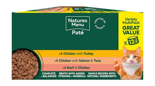 Natures Menu Cat Pouch Bites in Gravy Multipack 12pk