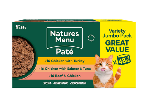 Natures Menu Cat Pouch Bites in Gravy Multipack 24pk