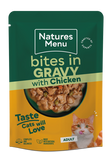 Natures Menu Cat Pouch Bites in Gravy Chicken 85g