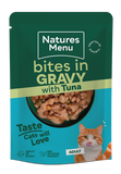 Natures Menu Cat Pouch Bites in Gravy Tuna 85g