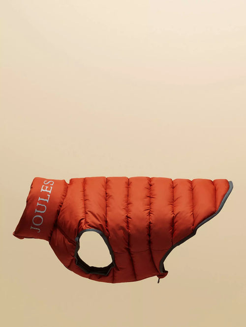 Joules Moorsdale Ketchup Puffer Coat Large
