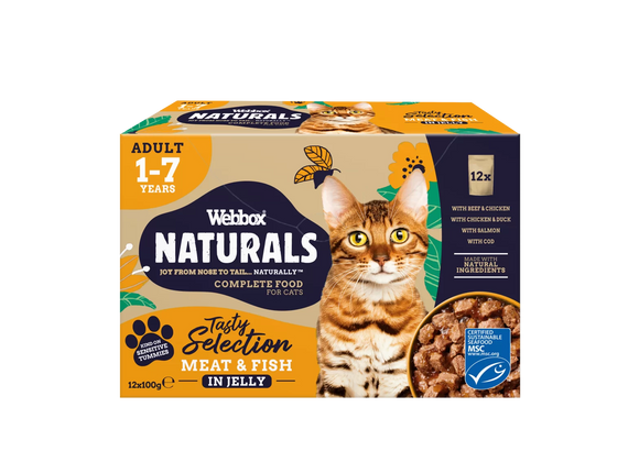Webbox Naturals Fish & Meat in Jelly Wet Cat Food