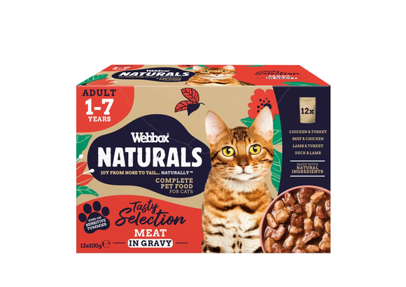 Webbox Naturals Meat in Gravy Wet Cat Food