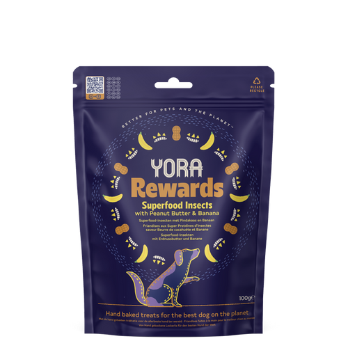 YORA Dog Rewards Peanut & Banana 100g