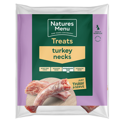 Natures Menu Raw Chews Turkey Necks 500g