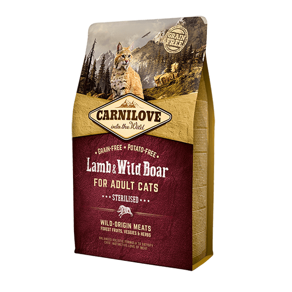 Carnilove Lamb & Wild Boar Adult Cat 2kg