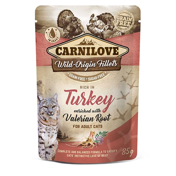 Carnilove Cat Pouch Turkey Valerian 85g