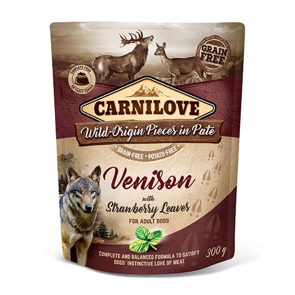 Carnilove Dog Pouch Ven & Strawb 300g