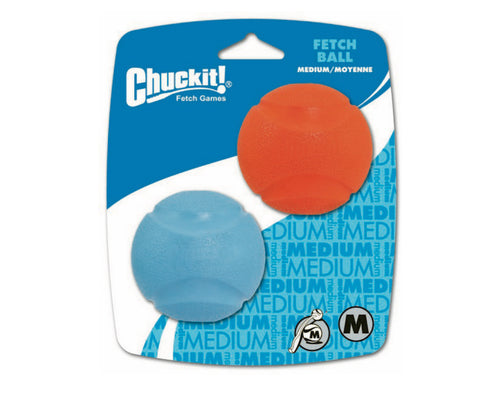 Chuckit! Fetch Ball 2 Pack Medium 6.5cm