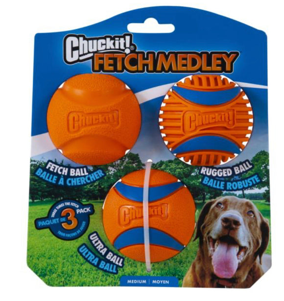 Chuckit! Fetch Medley Medium 3 Pack