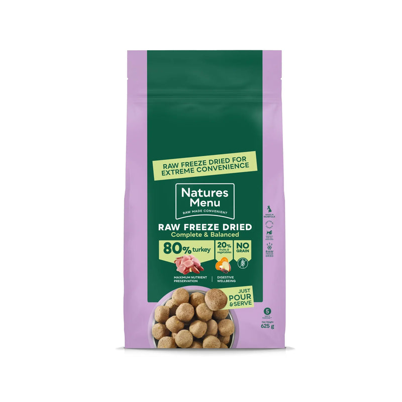 Natures Menu Freeze Dried Nuggets Turkey 625g