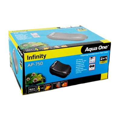 AquaOne AP750 Infinity Airpump Twin 2x20