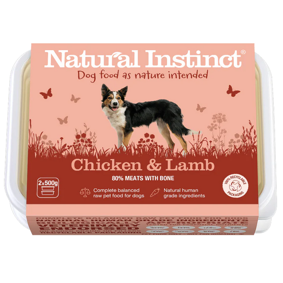 Natural Instinct Chicken and Lamb 2x500g