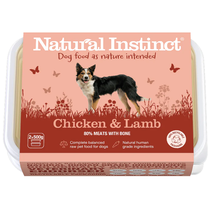 Natural Instinct Chicken and Lamb 2x500g