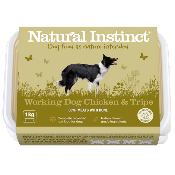 Natural Instinct working Dog Chicken and Tripe 1kg