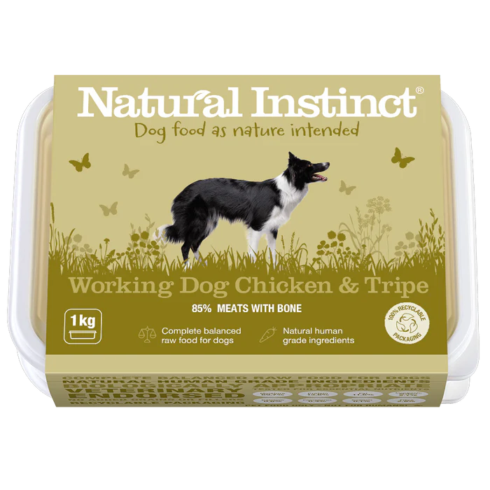 Natural Instinct working Dog Chicken and Tripe 1kg