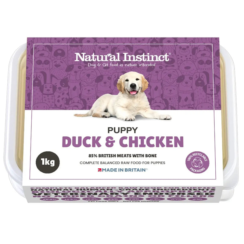 Natural Instinct Puppy Duck & Chicken 2x500g