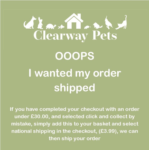 Shipping Under £30.00