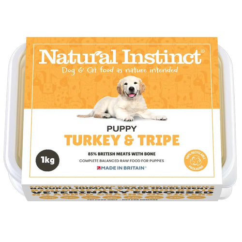 Natural Instinct Puppy Turkey & Tripe 2x500g
