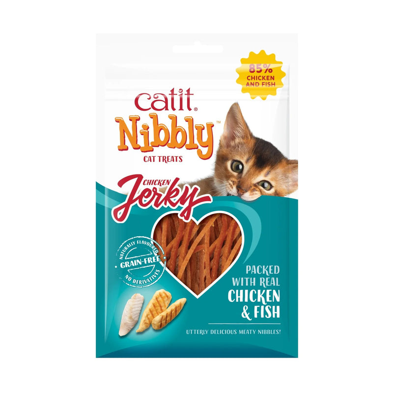 Catit Nibbly Jerky Chicken & Fish 30g