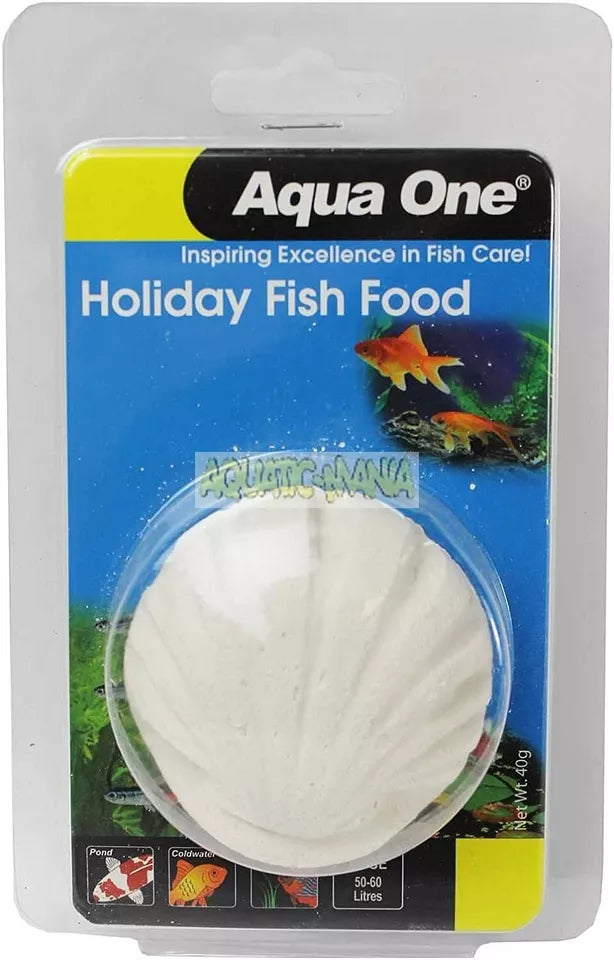 AquaOne Block Holiday Fish Food 40g