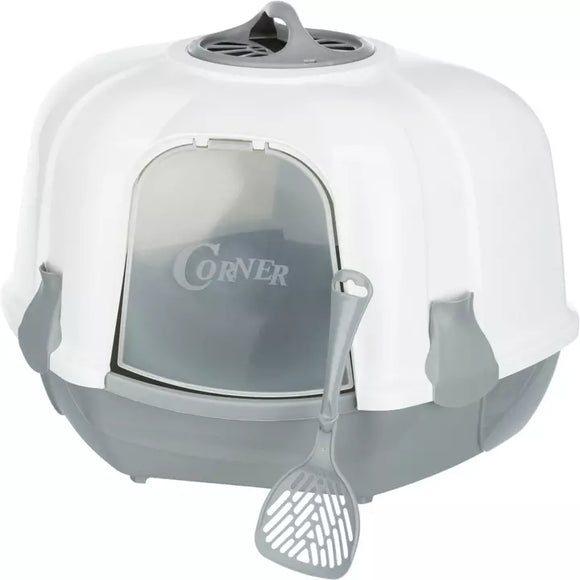 Trixie Corner Litter Tray with Hood