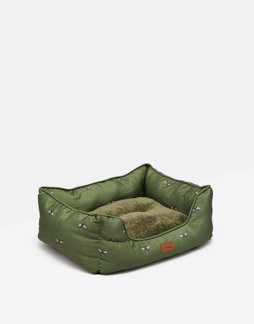 Joules Box Bed Olive Bee Small - Clearway Pets