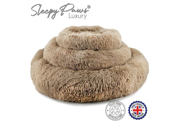 Ancol Super Plush Donut Bed 70CM OATMEAL - Clearway Pets