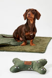 Joules Olive Bee Blanket & Bone Gift Set - Clearway Pets