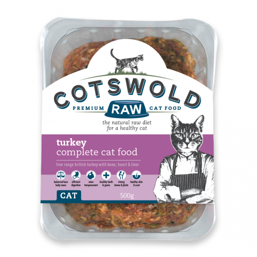 Cotswold Raw Cat Turkey 500g - Clearway Pets