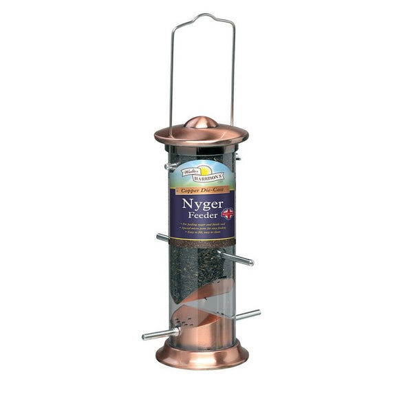 Copper Plated Nyger Feeder 20cm - Clearway Pets