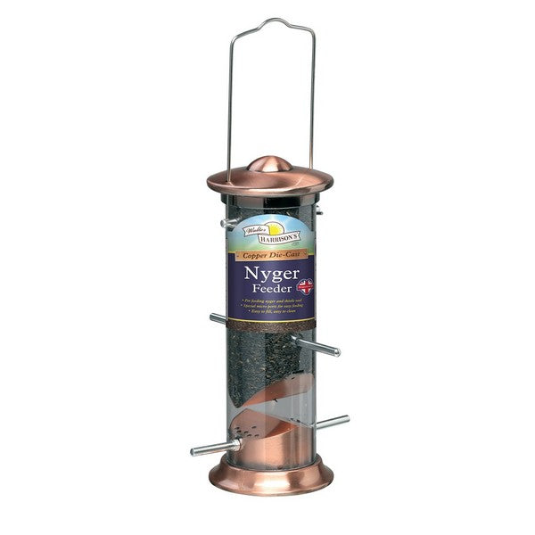 Copper Plated Nyger Feeder 20cm - Clearway Pets