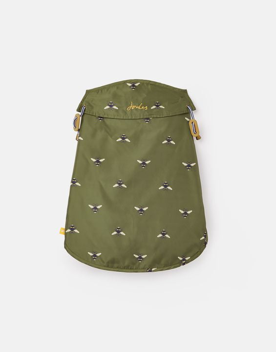 Joules Raincoat Olive Bee Small 35cm - Clearway Pets