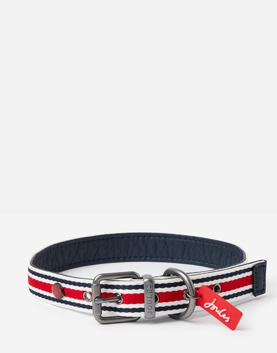 Joules Coastal Red Stripe Collar XLarge - Clearway Pets