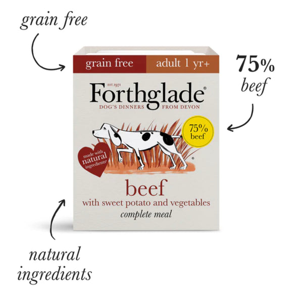 Forthglade Complete Beef & Veg 395g - Clearway Pets