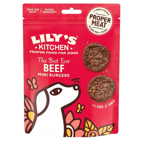 Lilys Kitchen Beef Mini Burgers 70g