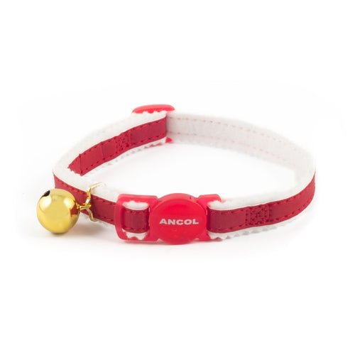 Safety Cat Collar Velvet Sparkle Red