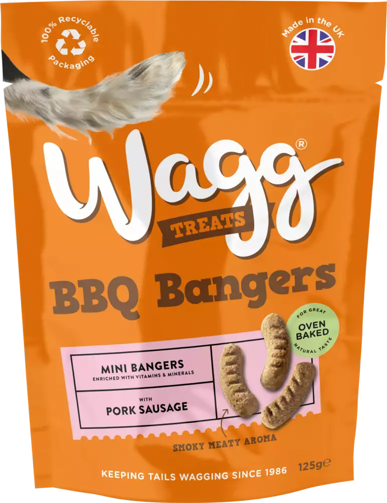 Wagg BBQ Bangers Treats 125g