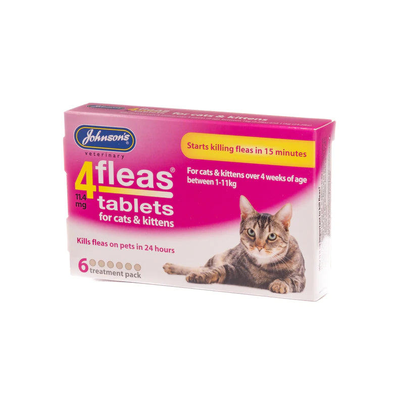 JVP 4 Fleas Cat Flea Tablets (6Tabs)